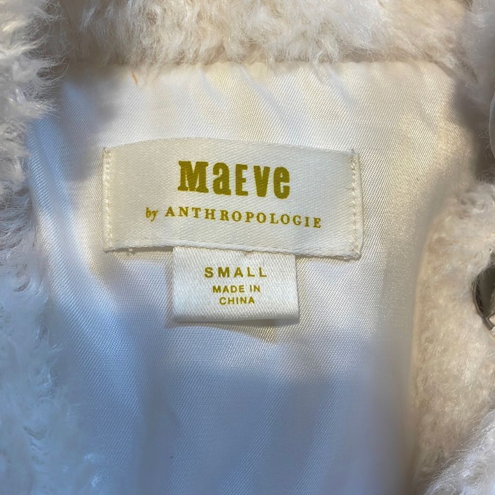 Anthropologie Maeve Cinched Waist Faux Fur Jacket - Picture 10 of 13